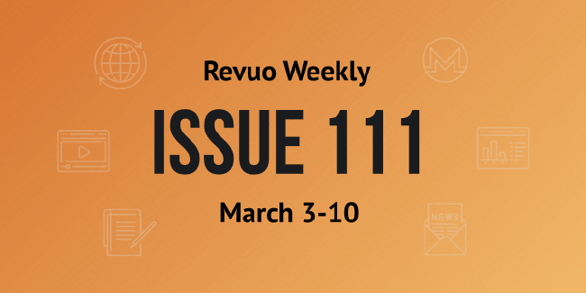 Revuo Monero Weekly # cover