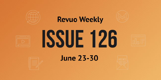 Revuo Monero Weekly # cover