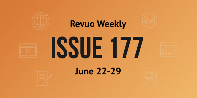 Revuo Monero Weekly # cover