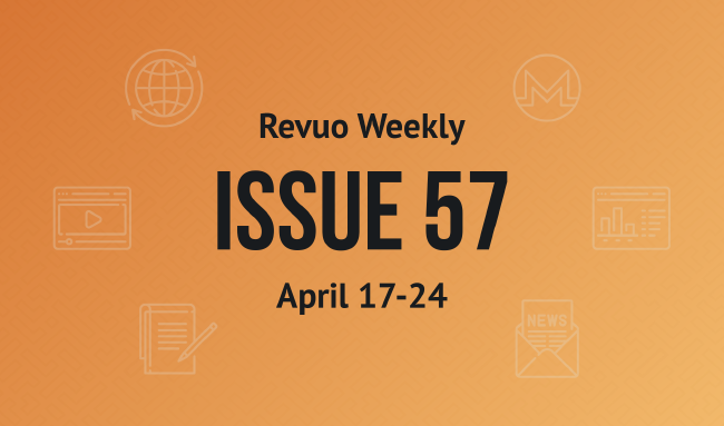 Revuo Monero Weekly # cover