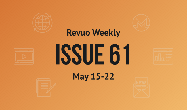 Revuo Monero Weekly # cover