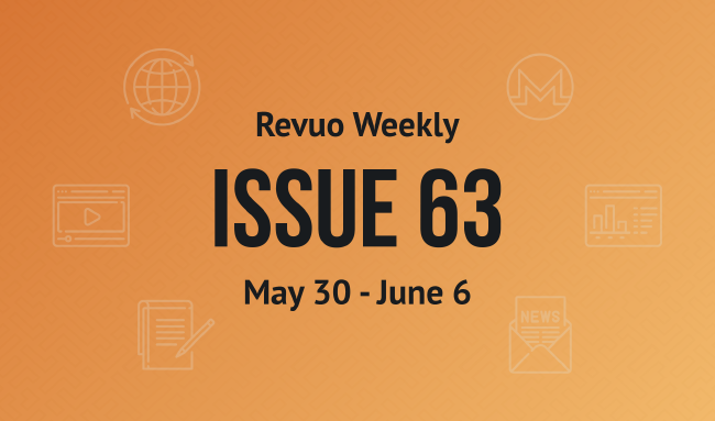 Revuo Monero Weekly # cover