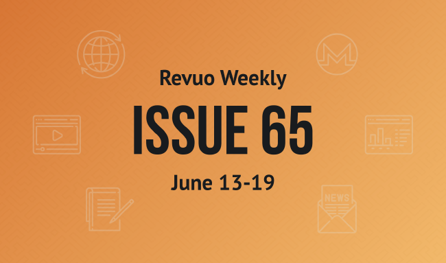 Revuo Monero Weekly # cover