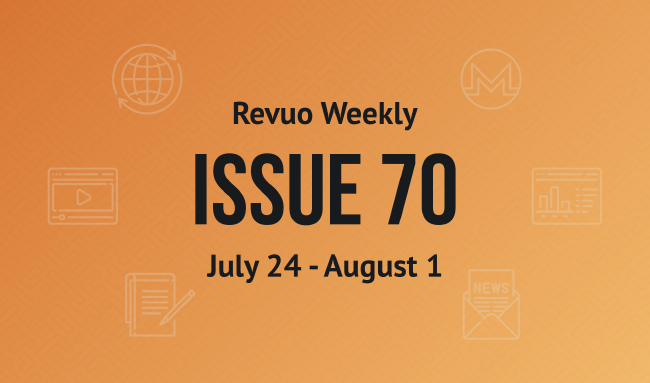 Revuo Monero Weekly # cover