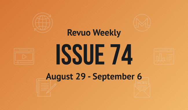 Revuo Monero Weekly # cover