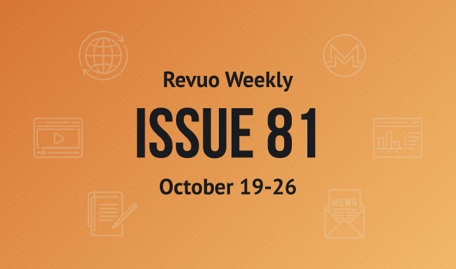 Revuo Monero Weekly # cover