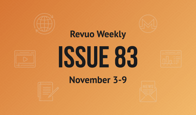 Revuo Monero Weekly # cover