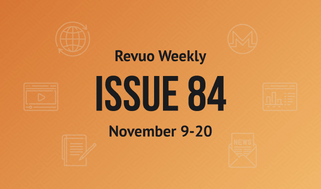 Revuo Monero Weekly # cover