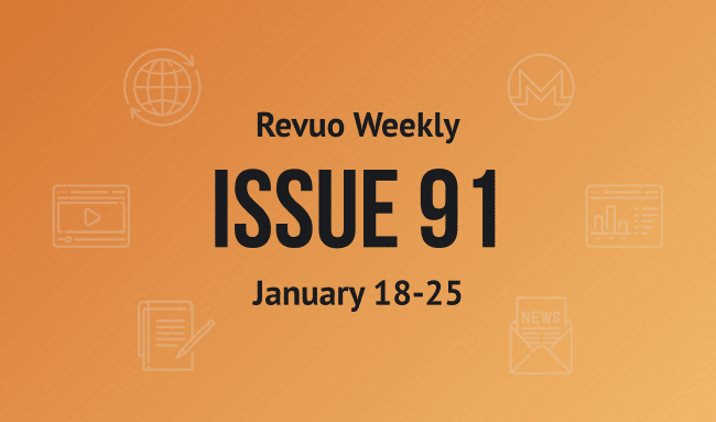 Revuo Monero Weekly # cover