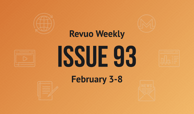 Revuo Monero Weekly # cover